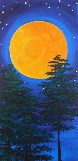 267x550 Harvest Moon - Harvest Moon Painting