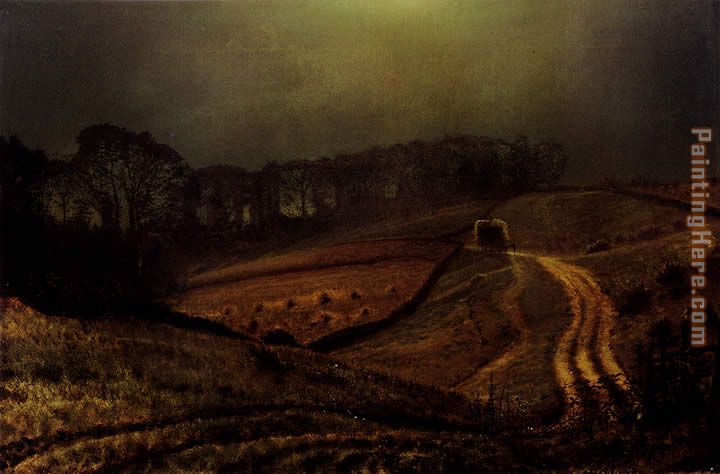 720x474 John Atkinson Grimshaw Under The Harvest Moon Painting Anysize 50 - Harvest Moon Painting