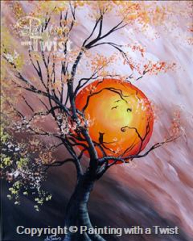 800x996 Painting With A Twist - Harvest Moon Painting