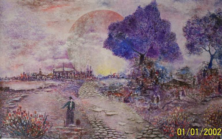 770x484 Saatchi Art Harvest Moon Painting By Joseph Vega - Harvest Moon Painting