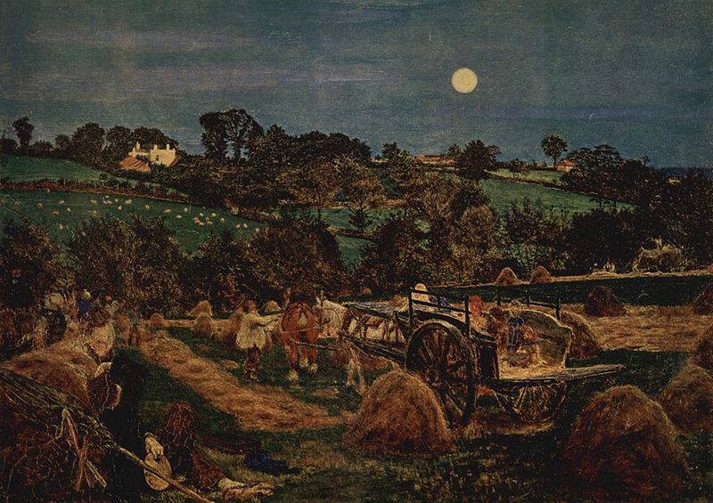 800x565 The Harvest Moon By Ted Hughes Louis T. Graves Memorial Public - Harvest Moon Painting