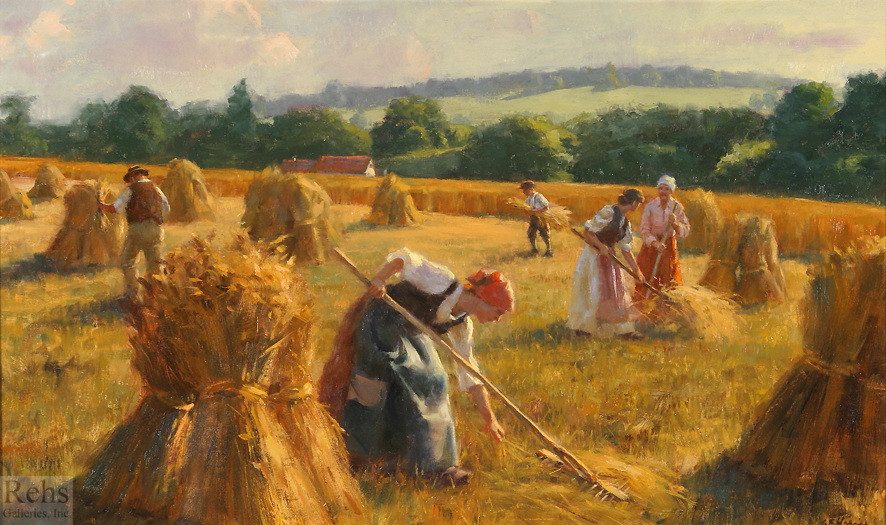 Harvest Painting at PaintingValley.com | Explore collection of Harvest ...