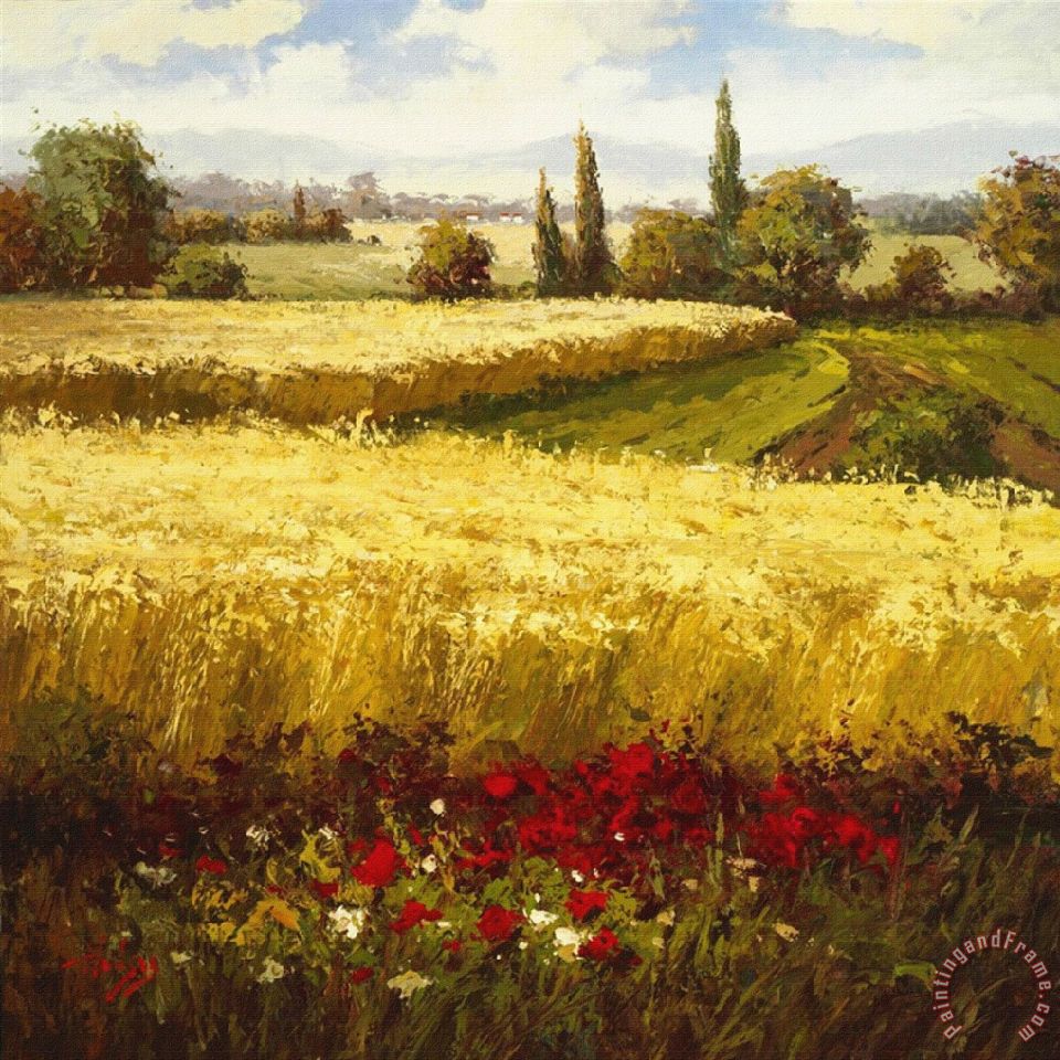 960x960 Hulsey Golden Harvest Painting - Harvest Painting