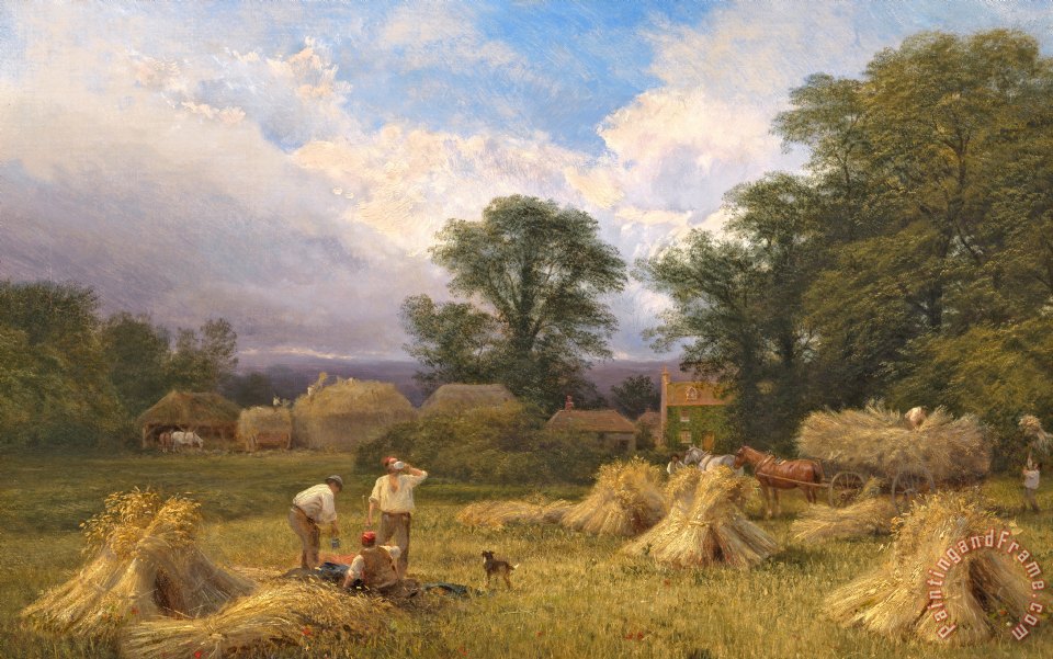 960x601 Gv Cole Harvest Time Painting - Harvest Painting