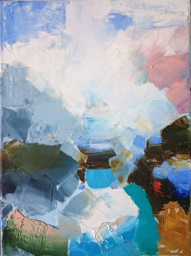 770x1030 Saatchi Art Road After Rain. Painting By Elena Harvey - Harvey Painting