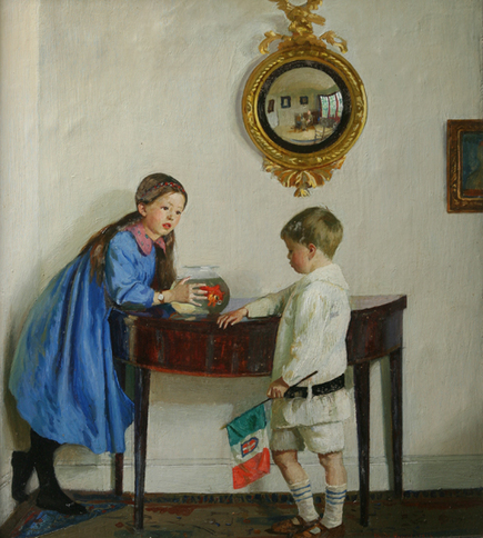435x484 Harold Harvey - Harvey Painting