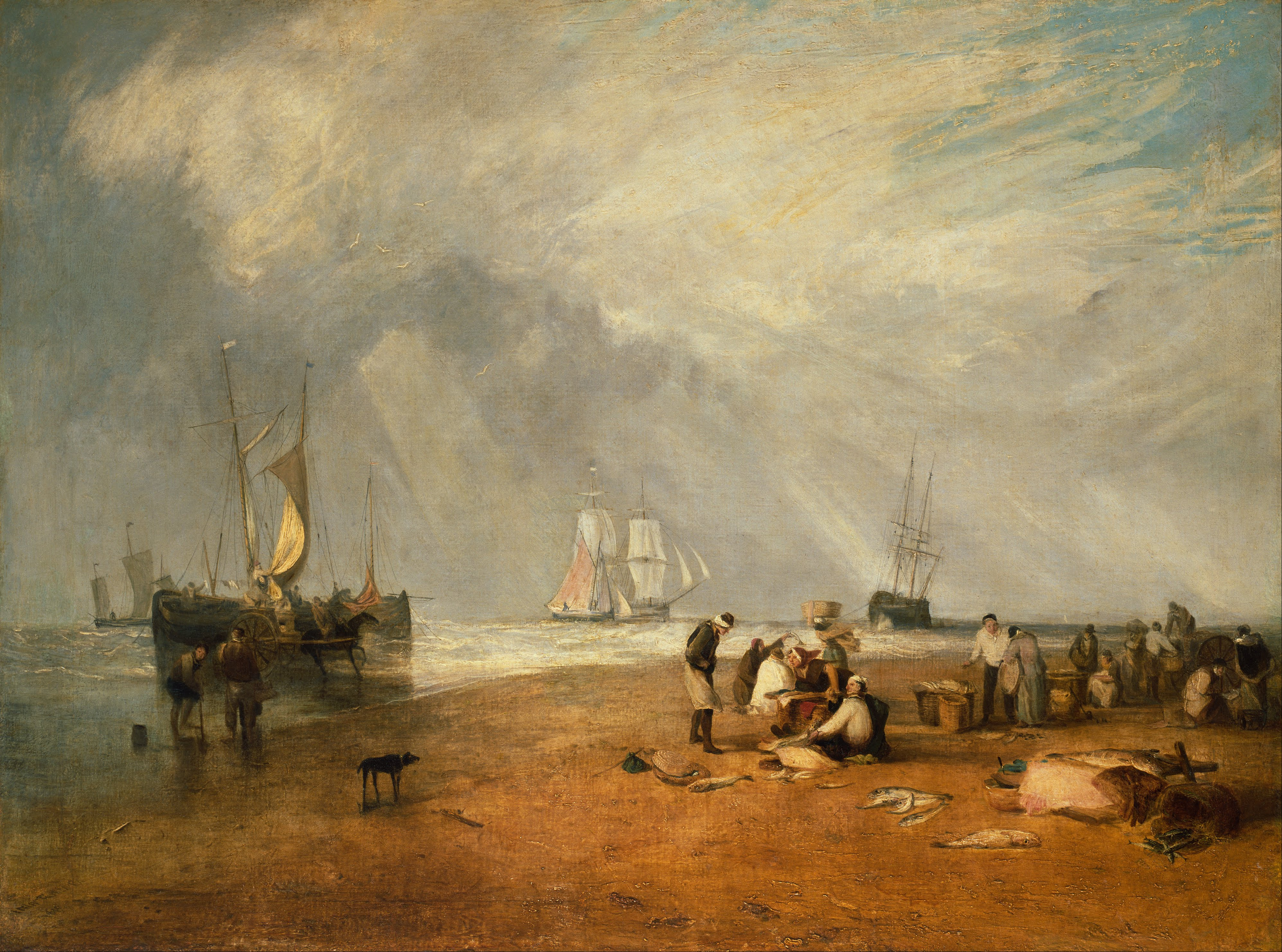 3989x2963 Filejoseph Mallord William Turner - Hastings Painting