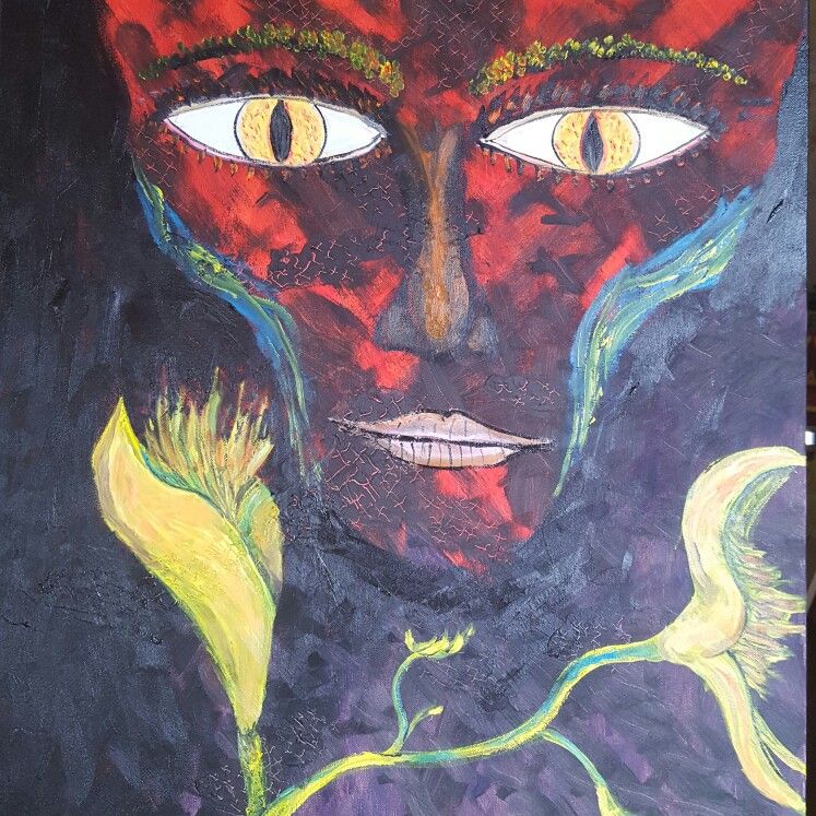 747x747 Redoing The Hate Painting To Something Else Oil - Hate Painting