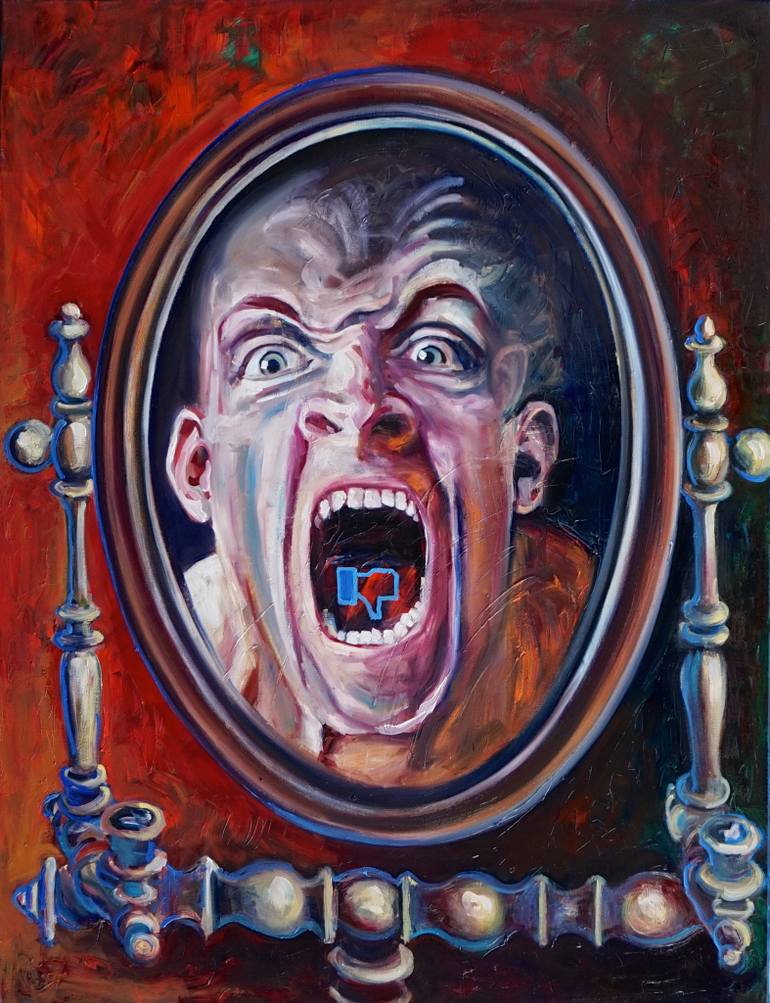 770x1003 Saatchi Art Hate Painting By Art On The Move Studio - Hate Painting