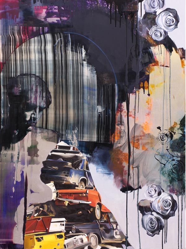 600x803 The Visual Art Of Chloe Early Collage, Painting - Hate Painting