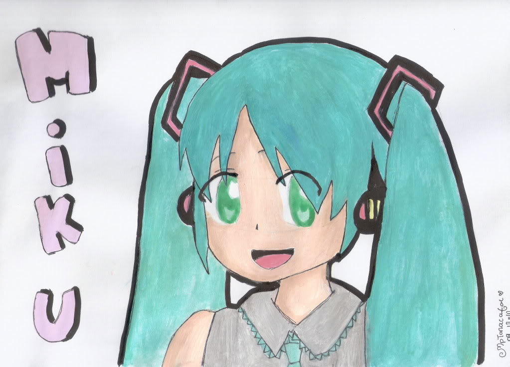 1023x736 Hatsune Miku Painting By Anime Lover05 - Hatsune Miku Painting