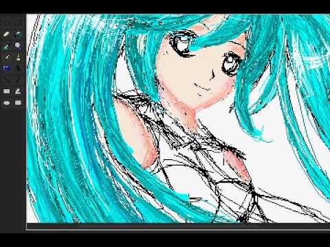 480x360 Mspaint Hatsune Miku - Hatsune Miku Painting