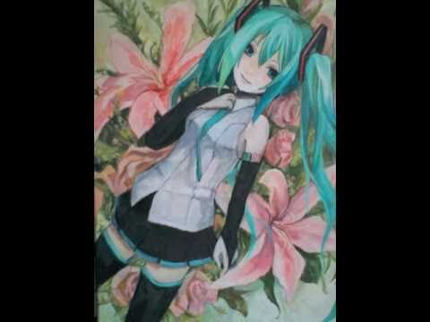 480x360 Vocaloid Acrylic Painting - Hatsune Miku Painting