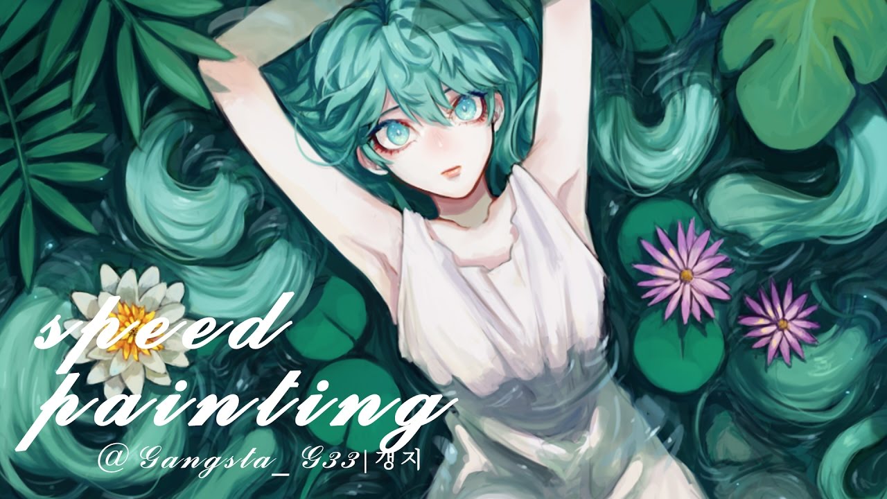 1280x720 Miku) Speed Paintingpainting Process - Hatsune Miku Painting