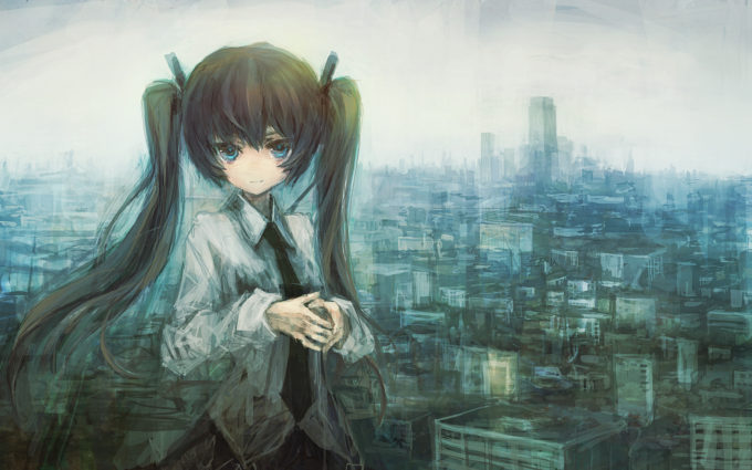 680x425 Anime Painting Hatsune Miku Wallpaperswebs - Hatsune Miku Painting