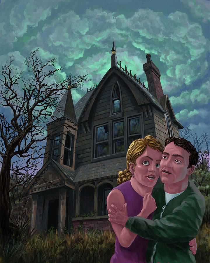 720x900 Haunted House Paintings Fine Art America - Haunted Forest Painting