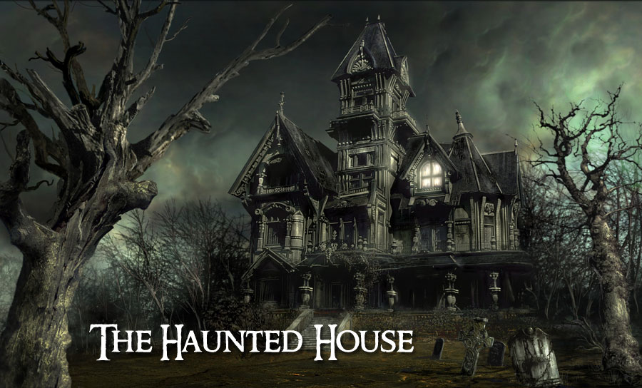900x544 The Haunted House Cgsociety - Haunted Forest Painting