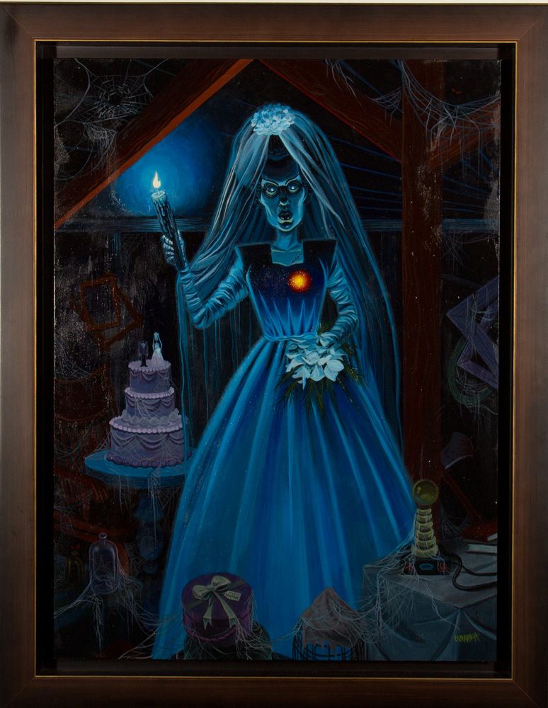 774x1000 Haunted Mansion Bride Painting - Haunted Mansion Painting