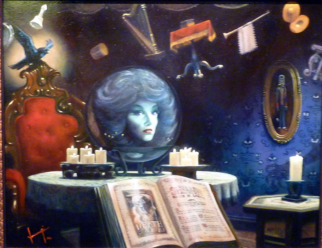 1024x790 Leota Haunted Mansion Painting, Disney Gallery, - Haunted Mansion Painting