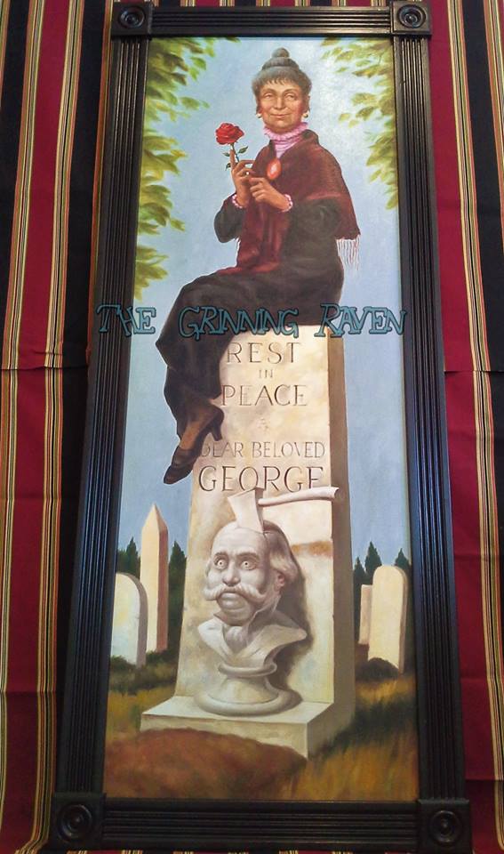 567x960 Other Disneyland's Haunted Mansion Reproduction Paintings Framed - Haunted Mansion Painting