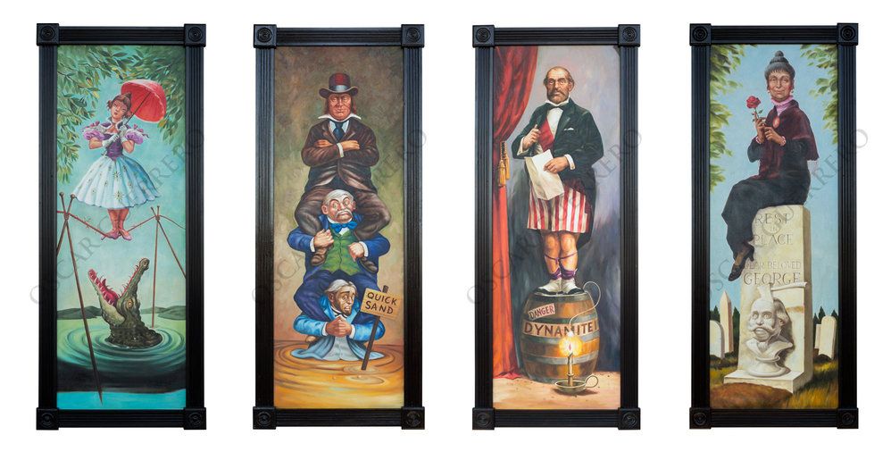 998x506 Proof Photo Finished Painting Framing And Staining My 4 Haunted - Haunted Mansion Painting