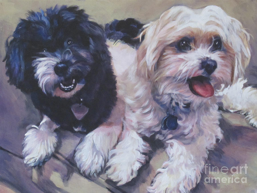 900x675 Sweet Havanese Painting By Lee Ann Shepard - Havanese Painting