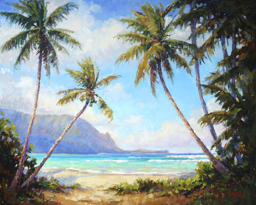900x720 Hanalei Bay Painting By Jenifer Prince - Hawaii Painting