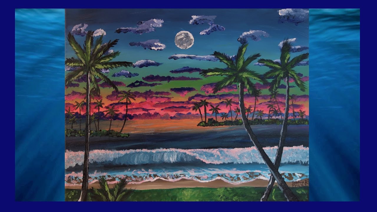 1280x720 Hawaii Beach - Hawaii Painting