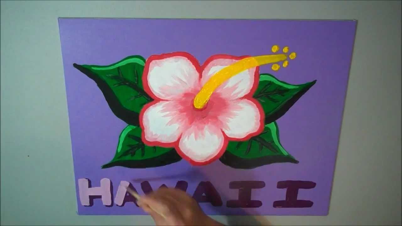 1280x720 Hawaiian Art Projects - Hawaiian Flower Painting