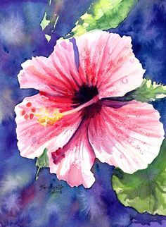 236x322 Easy, Step By Step Tutorial, How To Paint Hibiscus Flower - Hawaiian Flower Painting