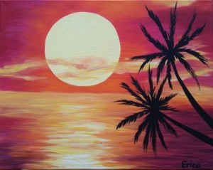 300x239 Hawaiian Sunset - Hawaiian Sunset Painting