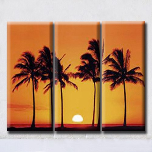 500x500 Hawaiian Scenery Beautiful Sunset Canvas Painting Printing Wall - Hawaiian Sunset Painting