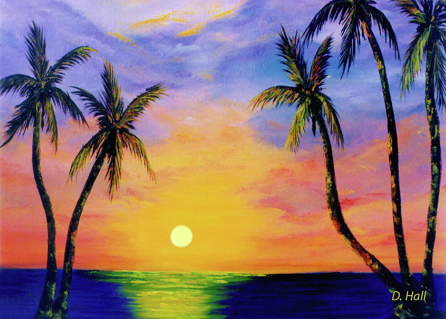 900x643 Hawaiian Sunset - Hawaiian Sunset Painting