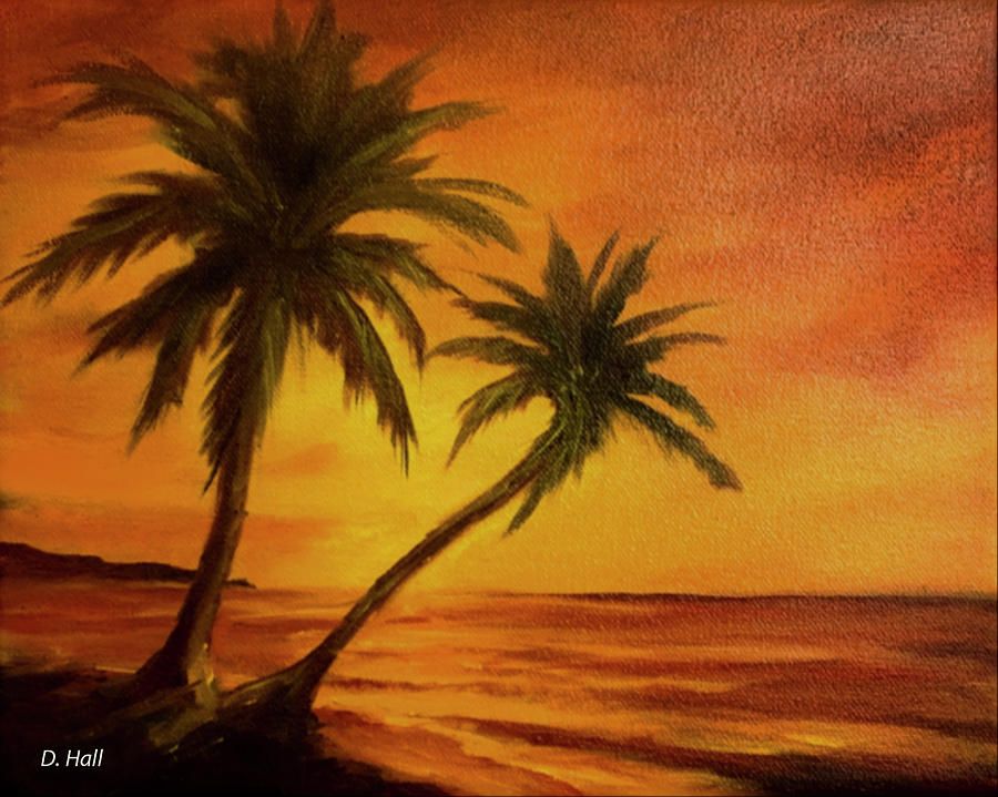 900x719 Hawaiian Sunset - Hawaiian Sunset Painting
