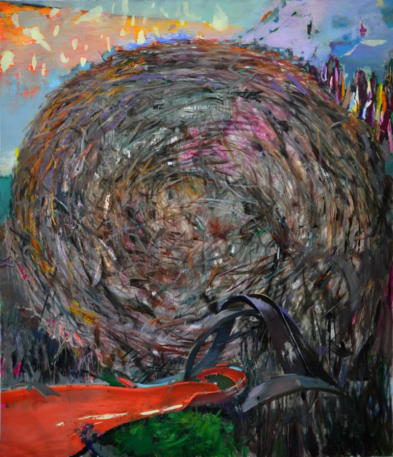 770x897 Saatchi Art Introvertation - Hay Bale Painting