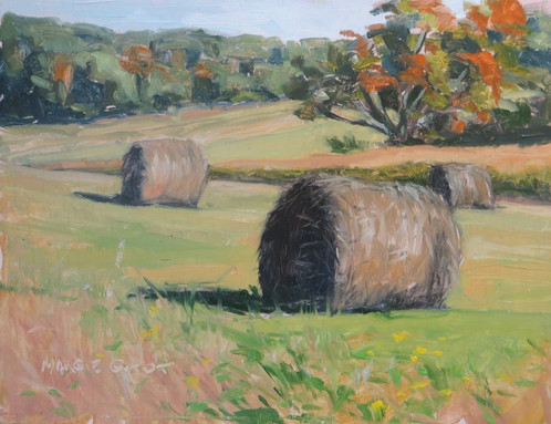 498x383 Hay Bales - Hay Painting