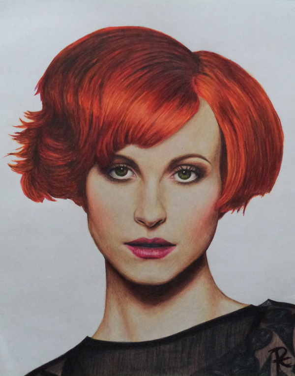 600x765 Hayley Williams Iii By Roselinestephania - Hayley Williams Painting