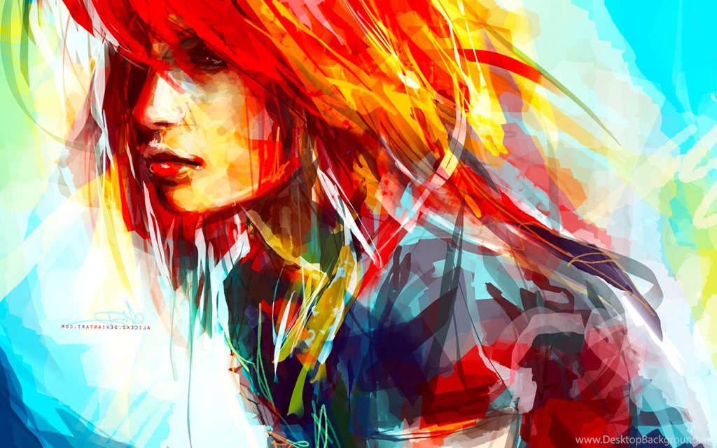 1024x640 Hayley, Williams, Abstract, Digital, Painting, Wallpaper, High - Hayley Williams Painting