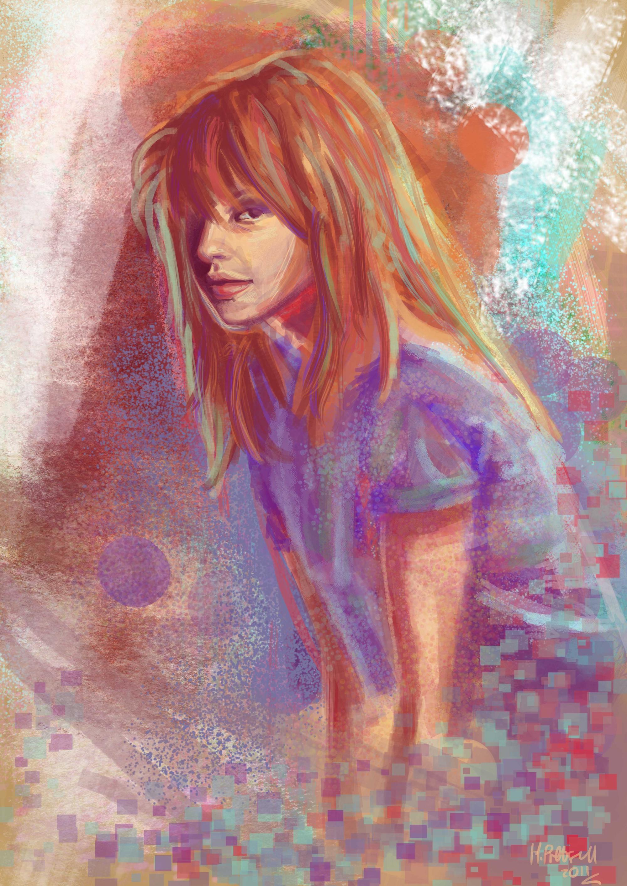 2000x2828 Hayley Williams Digital Impressionism - Hayley Williams Painting