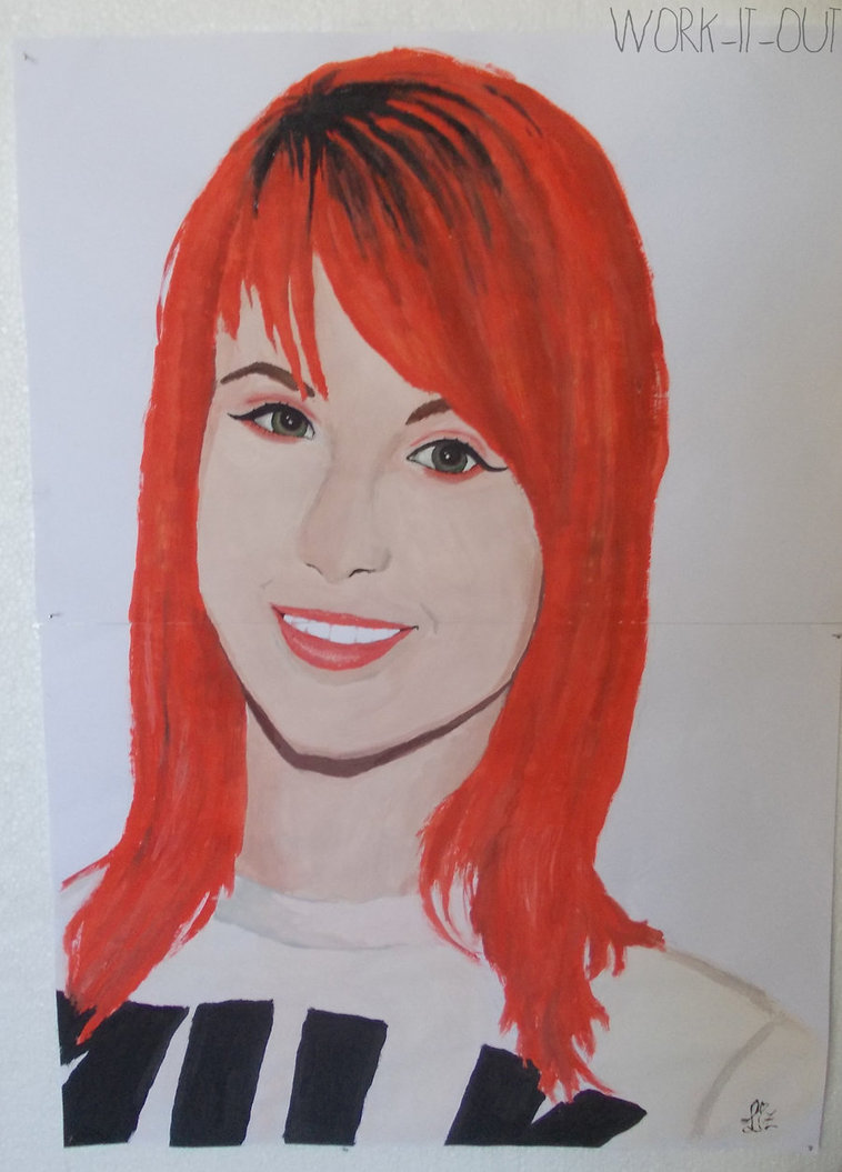 758x1055 Hayley Williams Painting By Lizza Sunshine - Hayley Williams Painting