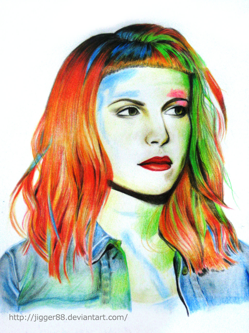 1024x1365 First Artwork Of 2014 Hayley Williams By Jigger88 - Hayley Williams Painting