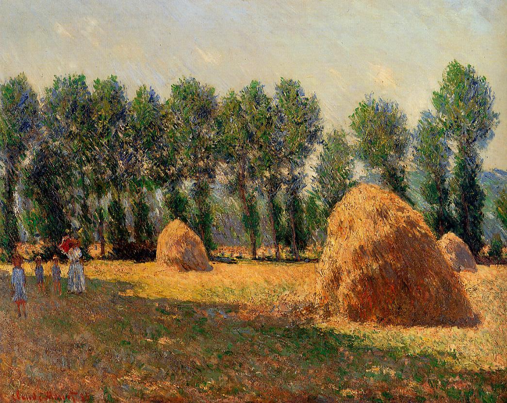 1045x830 Haystacks - Haystacks Painting