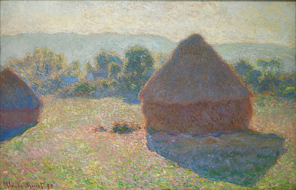 1200x771 Monet , Claude Meules, Milieu Du Jour [Haystacks, Midday] - Haystacks Painting