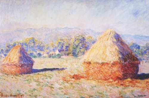 500x328 Monet Haystacks, Investigate Impressionistic Painting - Haystacks Painting