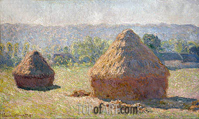 400x240 The Haystacks Or The End Of The Summer - Haystacks Painting