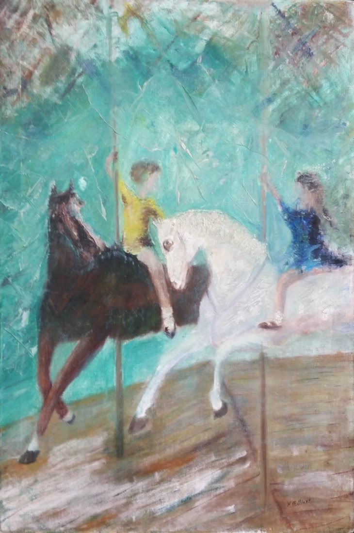 730x1100 H B Blunk Oil On Canvas Signed Painting - Hb Painting