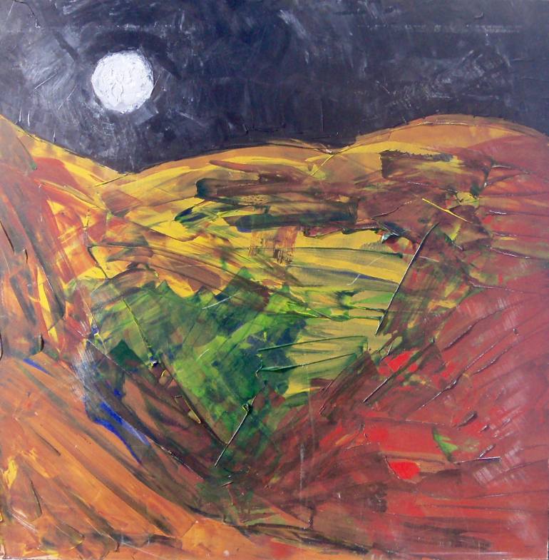 770x785 Saatchi Art Moonlight Escape Painting By Niik Hb - Hb Painting