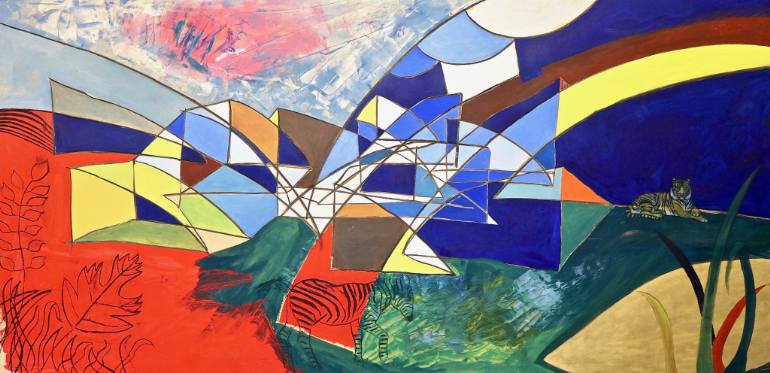 770x373 Saatchi Art Tiger's Dream Painting By Niik Hb - Hb Painting