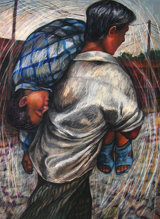 560x766 George Sugarman Foundation - He Ain T Heavy Painting