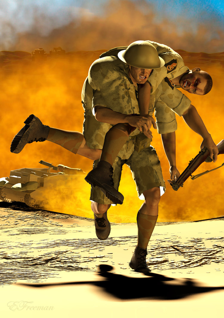 751x1063 He's Not Heavy, He's My Brother. By Edf59 - He Aint Heavy Hes My Brother Painting